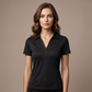 👕 PROMO LIMITÉE À 50 % DE RÉDUCTION ! ✨ T-shirt femme coupe slim – Col V à revers, tissu rafraîchissant, coloris unis 🌿