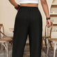 👖 PROMO LIMITÉE À 50 % DE RÉDUCTION ! ✨ Pantalon femme ourlé à la cheville – Coupe ample, taille élastique, coloris unis 🍂