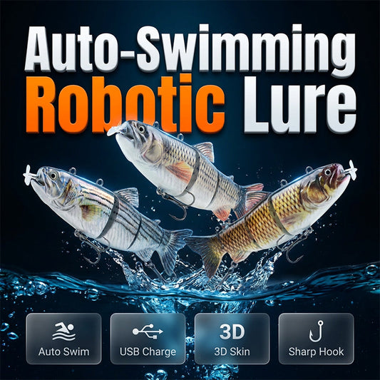 Leurre de pêche électronique à articulations multiples avec lumière LED