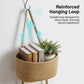 ⏳🔥LIMITED-TIME 50% OFF! ⏰✨ Wall-Hanging Storage Organizer – 3-Tier, Boho Style, Space-Saving 🏡