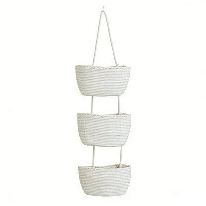 ⏳🔥LIMITED-TIME 50% OFF! ⏰✨ Wall-Hanging Storage Organizer – 3-Tier, Boho Style, Space-Saving 🏡