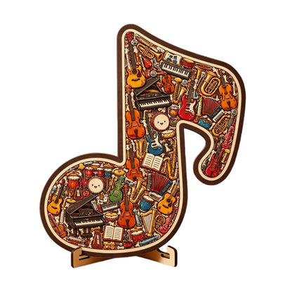 📢📢60% OFF !! ⏰Wooden Musical Note Jigsaw Puzzle🧩