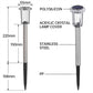 📢📢50 % DE RÉDUCTION !! ⏰Lot de 6 lampes solaires d'extérieur étanches pour cour