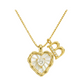 💎 LIMITED-TIME 55% OFF! 💥 Heart Shaped Letters Micro Pave Chain Necklace – Initial Pendant, Titanium Steel, Adjustable ✨
