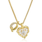 💎 LIMITED-TIME 55% OFF! 💥 Heart Shaped Letters Micro Pave Chain Necklace – Initial Pendant, Titanium Steel, Adjustable ✨