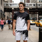 👕NOW 55% OFF! 💥 Men's Summer Dynamic Print Casual Set – 3D Brushstroke, Ultra-Soft, Ergonomic Fit ✨