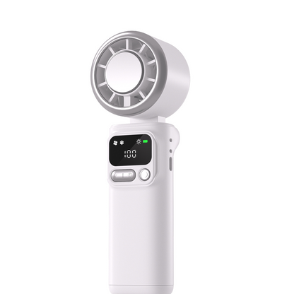 ❄️🌬️ 55% OFF!| Portable Neck Fan with Semiconductor Ice Cooling Plate | 3600mAh Foldable Personal Air Conditioner | LED Display & Type-C Charging