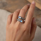💎Exclusive jewelry💎Limited-time 60% off⏰Vintage Adjustable Open Ring with Teardrop Glowing Zircon💧💍