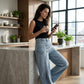 👖 55% OFF NOW! ✨ Women's Asymmetrical Waist Wide Leg Jeans – Unique waist design, relaxed fit & versatile – Perfect for chic everyday style & casual outings 🌿