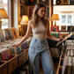 👖 55% OFF NOW! ✨ Women's Asymmetrical Waist Wide Leg Jeans – Unique waist design, relaxed fit & versatile – Perfect for chic everyday style & casual outings 🌿