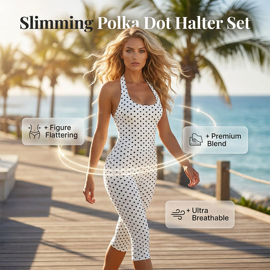 🏆LAST DAY SALE 55% OFF🔥Polka Dot Halter Bodycon Pants