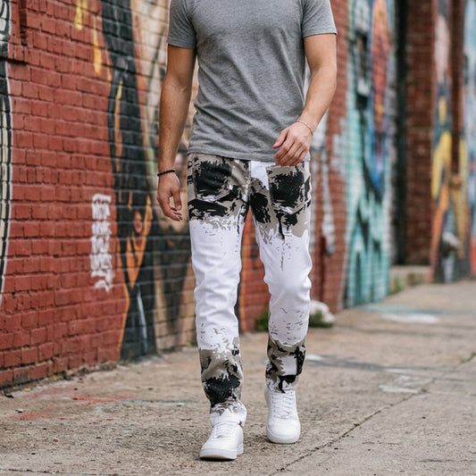 📢📢55% OFF !! ⏰Men's Trendy Camo Slim Jeans