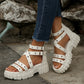 ⏳Begränsad tid – 50% rabatt⏰Edgy Studded Platform Roman Sandals