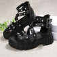 ⏳Begränsad tid – 50% rabatt⏰Edgy Studded Platform Roman Sandals