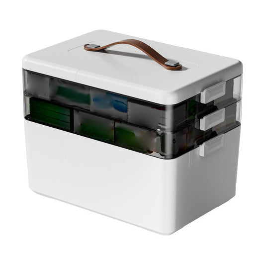 Large Capacity Multi-Layer Medicine Organizer – 7 compartments & secure snap lids – Ideal for vitamins, pills or daily meds – portable and easy to use 🧳✨