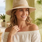 🏆LAST DAY 50% OFF：ONLY £14.99!!💥☀️Women’s Foldable Knit Fedora Sun Hat👒Breathable Lightweight Packable Wide Brim Beach Sun Hat✨