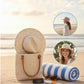 🏆LAST DAY 50% OFF：ONLY £14.99!!💥☀️Women’s Foldable Knit Fedora Sun Hat👒Breathable Lightweight Packable Wide Brim Beach Sun Hat✨