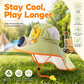 🧢60% OFF NOW! ☀️ Sun Protection Flap Hat with Built-in Cooling Fan – Solar-powered & breathable – Keeps you cool outdoors – perfect for gardening, hiking or sports 🌬️✨