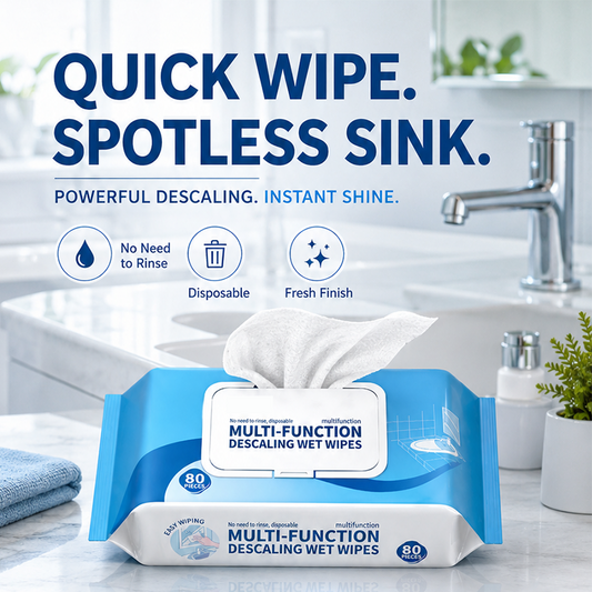 🔥LAST DAY SALE Only￡9.99!⏳Multi-function Bathroom Descaling Cleaning Wipes