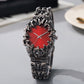 ⌚ LIMITED-TIME 55% OFF! ✨ Creative Claw-Shaped Quartz Watch for Men – Red Dial, Sculptural Bracelet, Statement Style 🔥
