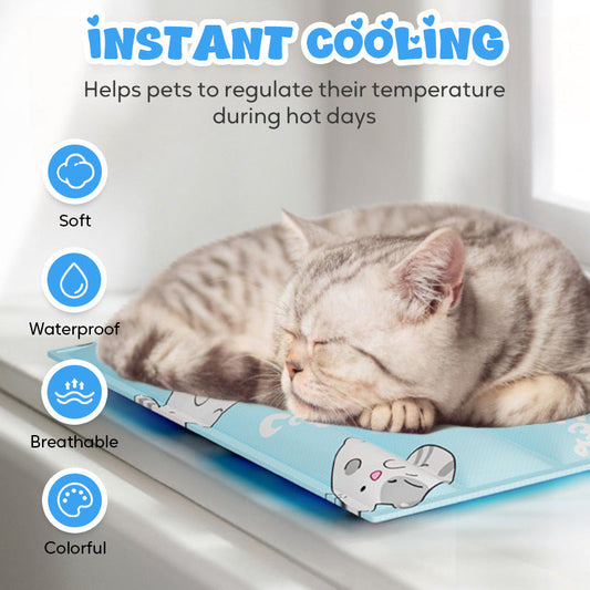 📢📢60% OFF !! ⏰Summer Cartoon Cooling Mat for Pets