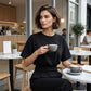📢📢60% OFF !! ⏰Women's Crew Neck Top with Cinched Waist