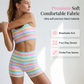 📢📢55% OFF !! ⏰Women’s Rainbow Stripe Tank & Shorts Set