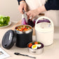 🎁2026 New Arrivals 56% OFF💥Vacuum Insulated Food Jar with Folding Spoon – Keeps hot/cold for 12h – Leak-proof & portable – perfect for lunch, travel or office 🥄🌿✨