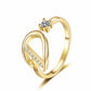 💎Exclusive jewelry💎💍Adjustable Sparkle Initial Ring for Women
