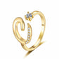 💎Exclusive jewelry💎💍Adjustable Sparkle Initial Ring for Women