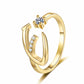 💎Exclusive jewelry💎💍Adjustable Sparkle Initial Ring for Women