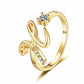 💎Exclusive jewelry💎💍Adjustable Sparkle Initial Ring for Women