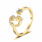 💎Exclusive jewelry💎💍Adjustable Sparkle Initial Ring for Women