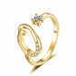 💎Exclusive jewelry💎💍Adjustable Sparkle Initial Ring for Women