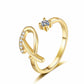 💎Exclusive jewelry💎💍Adjustable Sparkle Initial Ring for Women
