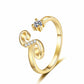 💎Exclusive jewelry💎💍Adjustable Sparkle Initial Ring for Women