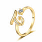 💎Exclusive jewelry💎💍Adjustable Sparkle Initial Ring for Women