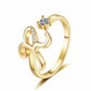 💎Exclusive jewelry💎💍Adjustable Sparkle Initial Ring for Women