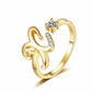 💎Exclusive jewelry💎💍Adjustable Sparkle Initial Ring for Women