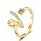 💎Exclusive jewelry💎💍Adjustable Sparkle Initial Ring for Women