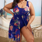 📢📢60% OFF !! ⏰Women's Floral Print One Piece Swim Dress