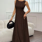 🎁2026 New Arrivals 52% OFF💥Women's Sleeveless Pleated Maxi Dress – Flattering A-line – 94K+ sold, perfect for summer or special occasions 🌸🌿☀️