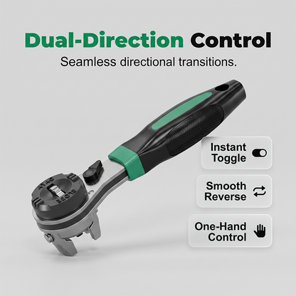 📢📢50% OFF !! ⏰60-Tooth Adjustable Ratchet Wrench