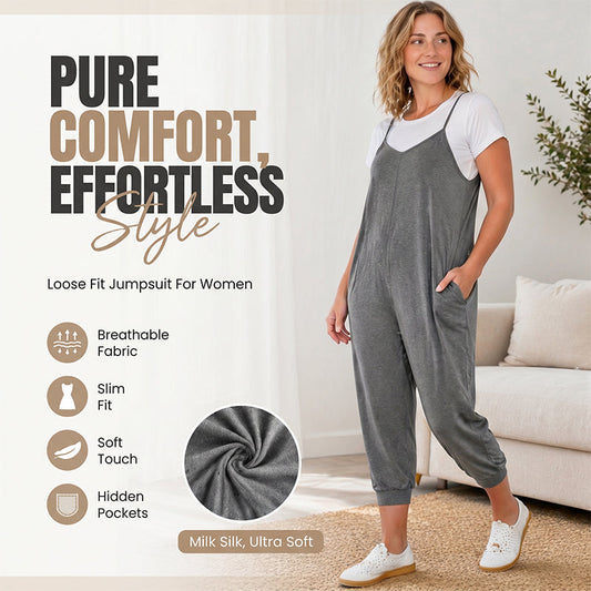 ⏳Limited time – 57% OFF⏰Women's Spaghetti Strap Overalls Jumpsuit