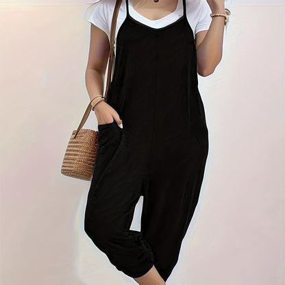 ⏳Limited time – 57% OFF⏰Women's Spaghetti Strap Overalls Jumpsuit