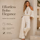 Women's Cold Shoulder Halter Neck Top & Wide-Leg Trousers Set 🌸 Bare the Shoulders, Free the Legs – Summer's Most Flattering Co-Ord ✨