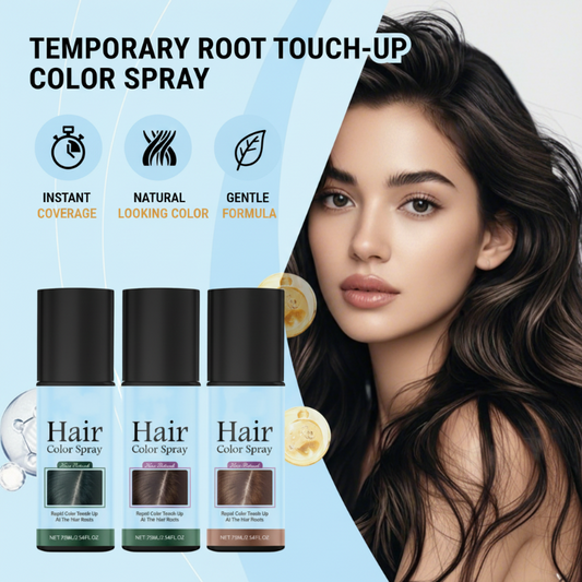 🥳2026 HOT SALE🥳💞50K+ SOLD!💨⏰40% OFF! Temporary Root Touch‑Up Color Spray – Instantly covers greys & roots, natural plant‑based formula. No salon needed – just spray & go! ✨🛡️