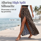 🔥50% OFF on selected products🎉Women's Leopard Print High Split Maxi Skirt