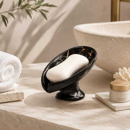 ⏳Limited-time 40% off⏰Ceramic Self-Draining Leaf Soap Dish🧼
