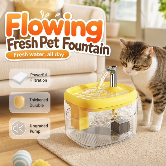 📢📢60% OFF !! ⏰Silent Pet Drinking Dispenser with Food-Grade PET Bowl